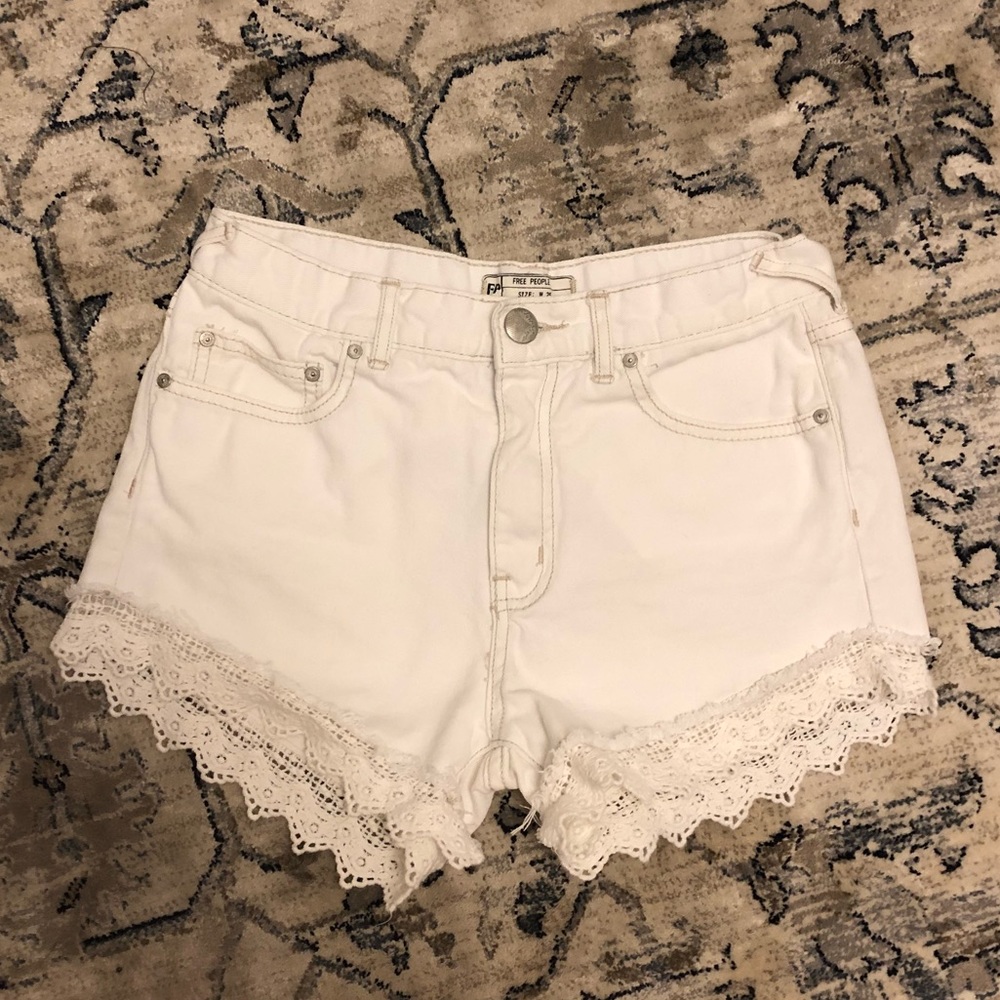 Free People denim shorts